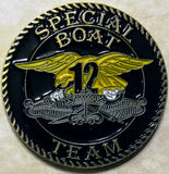 Special Warfare Special Boat Team 12 Master Chief Mike Albelo Navy SEAL Support Challenge Coin