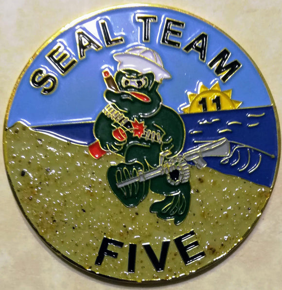 SEAL Team Five V Navy Challenge Coin