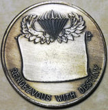 101st Airborne Silver Toned Army Vietnam Era Challenge Coin