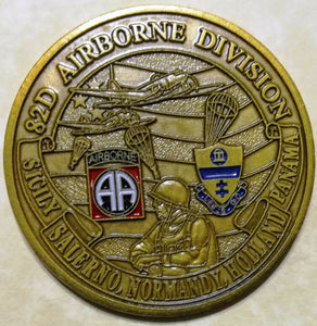 82nd Airborne Division Battalion Commander Army Challenge Coin