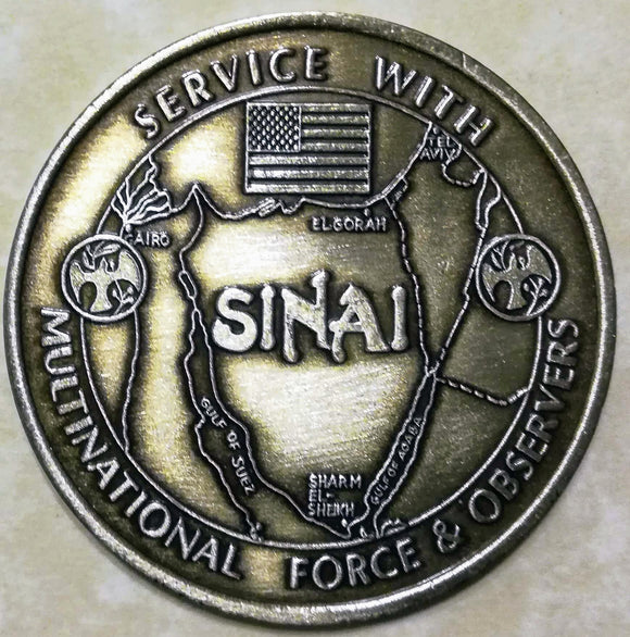 Lead With Courage 2nd BN 22nd Infantry Sinai Army Challenge Coin