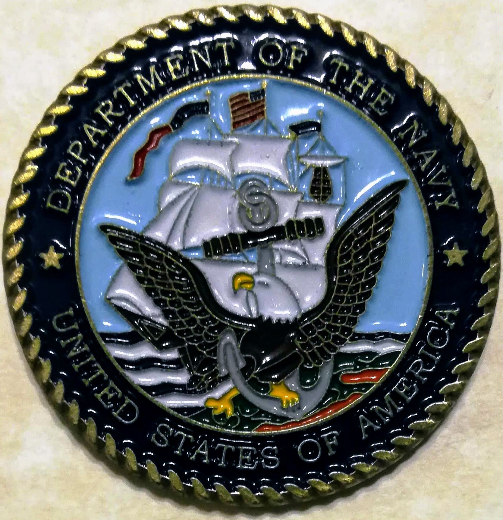 USS Enterprise CVN-65 Navy Challenge Coin – Rolyat Military