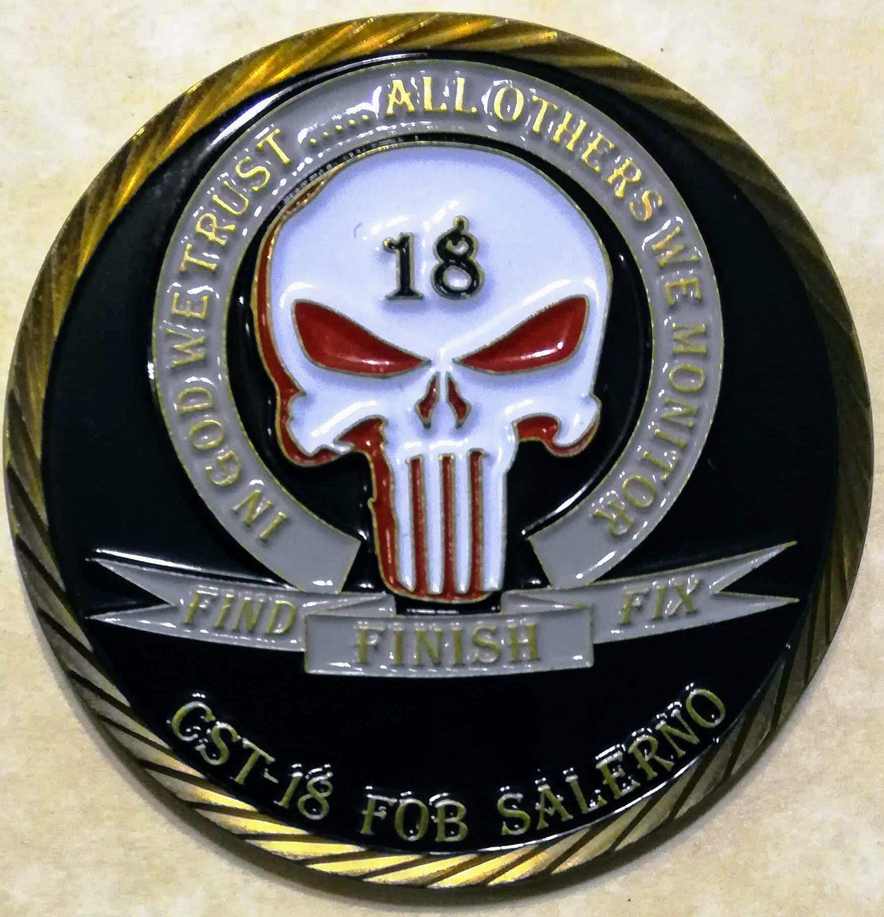 Cst Coin National Security Agency NSA Cryptologic Support CST-18 FOB Salerno Ch ...