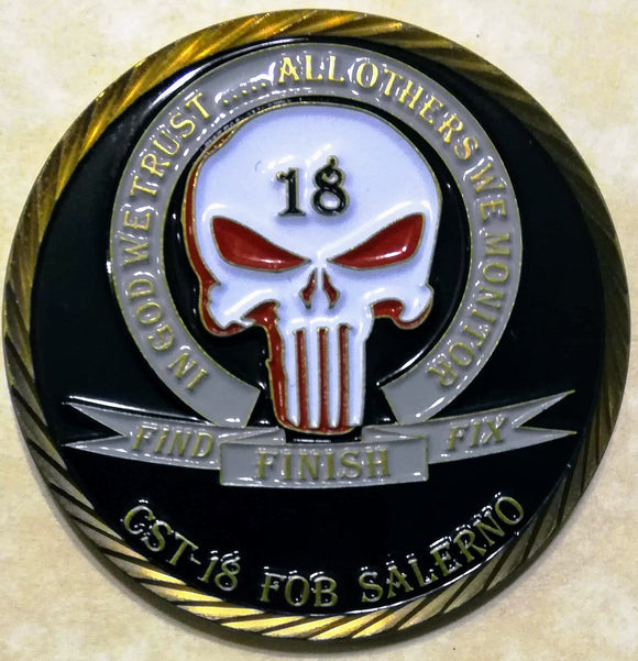 National Security Agency NSA Cryptologic Support CST-18 FOB Salerno Challenge Coin
