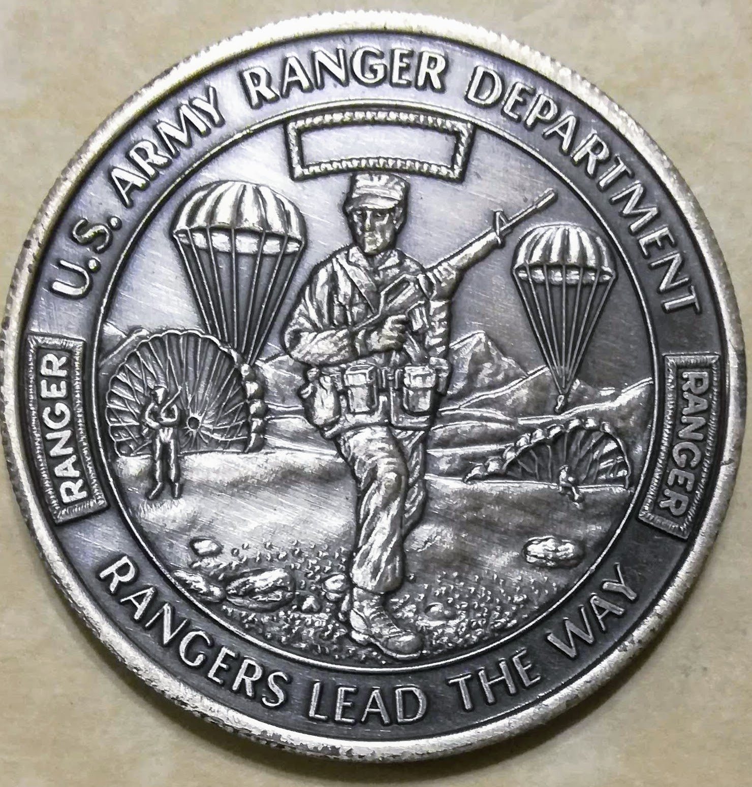 Best Ranger Coin Army Ranger Department 4-Phases Training / Camps Army Challenge Coin ...