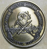 172nd Infantry 3rd Battalion Mountain Warfare School Army Challenge Coin