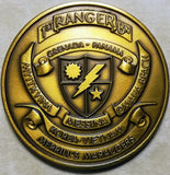 1st Ranger Battalion Panama serial Numbered Army Challenge Coin