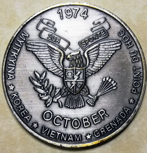 2nd Ranger Battalion serial # 2540 Grenada Army Challenge Coin