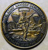 Ranger Training Department 4-Camps Dahlonega, Dugway, Ft. Benning, Eglin serial # 516 Army Challenge Coin