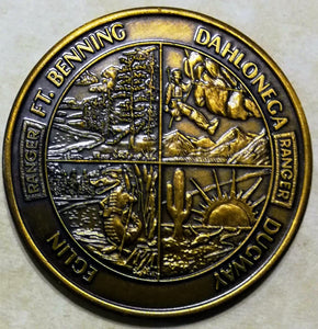 Ranger Training Department 4-Camps Dahlonega, Dugway, Ft. Benning, Eglin serial #'d Edge Army Challenge Coin