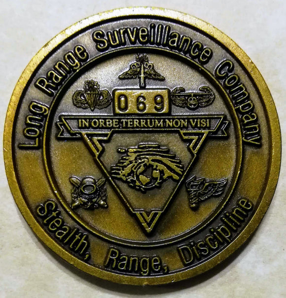 Ranger 121st Infantry H Co Airborne Long Range Surveillance Company LRSC serial # 69 Army Challenge Coin