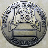 Ranger 51st Infantry F Co Long Range Surveillance Company LRSC Army Challenge Coin