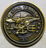 SEAL Team Ten/10 Navy Challenge Coin