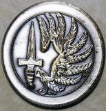International Society of Mercenaries Member serial numbered Challenge Coin