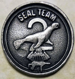 SEAL Team Two/2 engraved: DBW Navy Challenge Coin