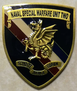 Naval Special Warfare Unit Two/2 serial # 804 Navy SEAL Challenge Coin