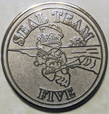 SEAL Team 5 / Five 25 Years 1983 - 2008 Navy Challenge Coin