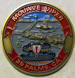 Marine Corps 29 Palms California Mojave Viper MCAGCC Challenge Coin