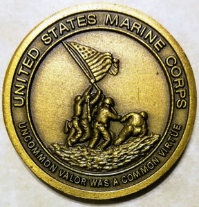Marine Corps Uncommon Valor Was A Common Virtue Brass Challenge Coin
