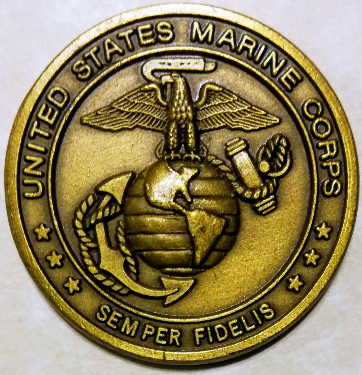 Marine Corps Uncommon Valor Was A Common Virtue Brass Challenge Coin ...