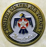 Thunderbirds Demonstration Team Brass Air Force Challenge Coin