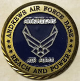 Andrews Air Force Base, DC Home Of Air Force One Challenge Coin