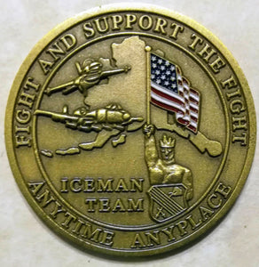 354th Fighter Wing Iceman F-16 & A-10 Fighter Eielson AFB, Alaska Air Force Challenge Coin