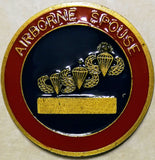 Airborne Spouse In Support Of Our Paratroopers Army Challenge Coin