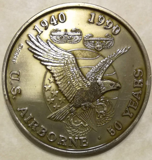 50th Anniversary Airborne 1940-1990 DKP Army Challenge Coin