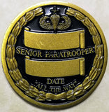 Senior Airborne Paratrooper Qualification Army Challenge Coin