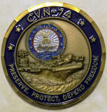 USS Stennis CVN-74 Aircraft Carrier Navy Challenge Coin