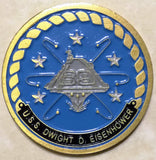 USS Eisenhower CV-69 Aircraft Carrier Navy Challenge Coin