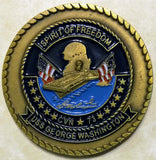 USS George Washington CVN-73 Aircraft Carrier Navy Challenge Coin