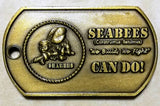Seabee/CB Dog Tag Can Do Navy Challenge Coin