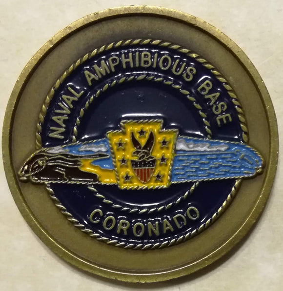 Naval Amphibians Base Coronado Navy Challenge Coin