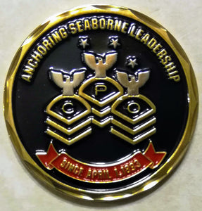 Navy Chief Anchoring Seaborne Leadership Challenge Coin