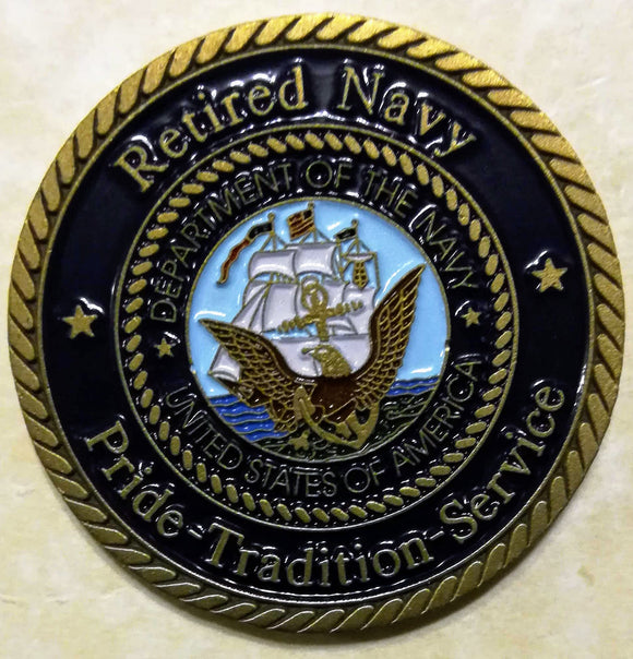 Retired Navy Challenge Coin