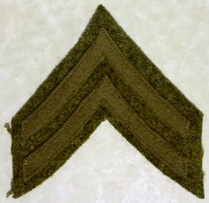 Army Corporal 1905-1918 Chevron WWI era Patch
