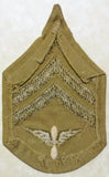 Army Air Corps Staff Sergeant Khaki SSG Chevron WWII Patch