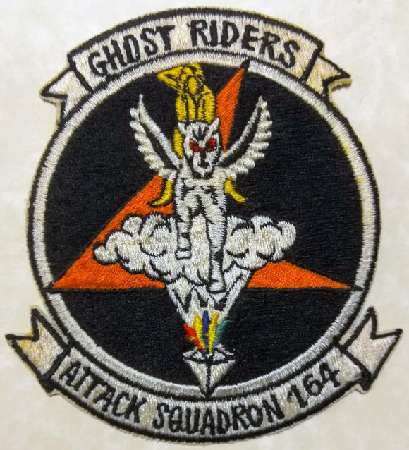 Attack Squadron VA-164 Ghost Riders Vietnam Era Navy Patch