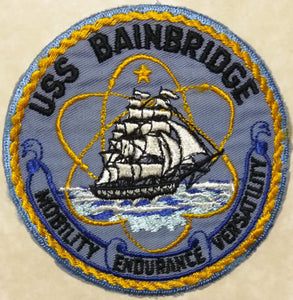 USS Bainbridge DLNG-25 Guided Missile Cruiser Vietnam Era Navy Patch