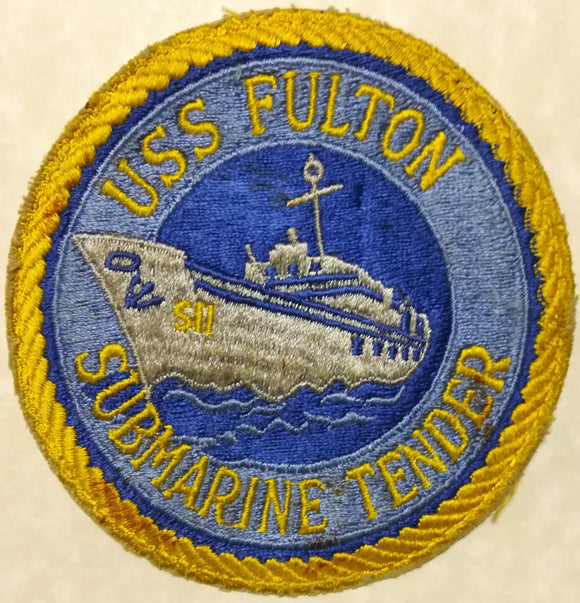 USS Fulton AS-11 Submarine Tender Vietnam Era Navy Patch