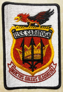 USS Saratoga CV-60 Aircraft Carrier 1970s Navy Patch