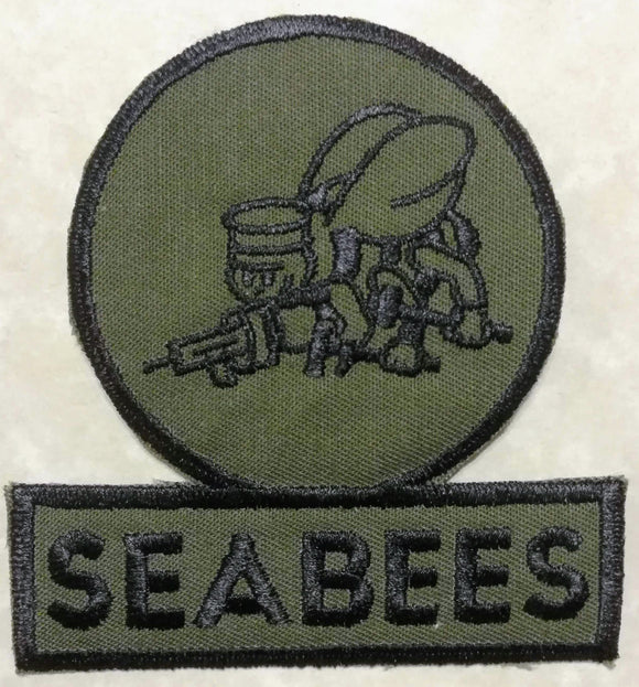 Seabee/CB 1980s Subdued Navy Patch