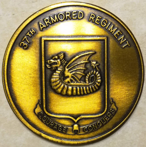 37th Armored Regiment Army Challenge Coin
