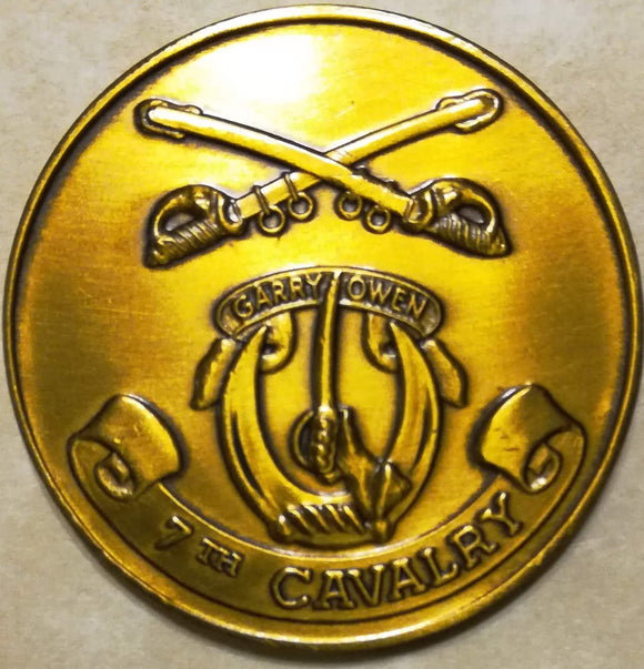 7th Cavalry serial # 'd Army Challenge Coin