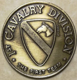 1st Cavalry Division The First Team serial# 1453 Army Challenge Coin
