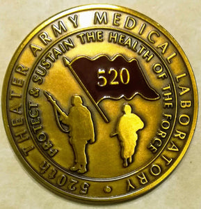 520th Theater Army Medical Laboratory Army Challenge Coin
