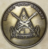 2nd Armored Division 2nd Brigade Cold Steel Army Challenge Coin