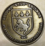 2nd Armored Division 2nd Brigade Cold Steel Army Challenge Coin